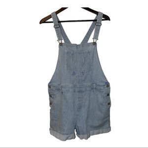 Old Navy Striped Denim Overall sz L